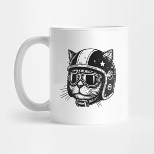 Cat rider Mug